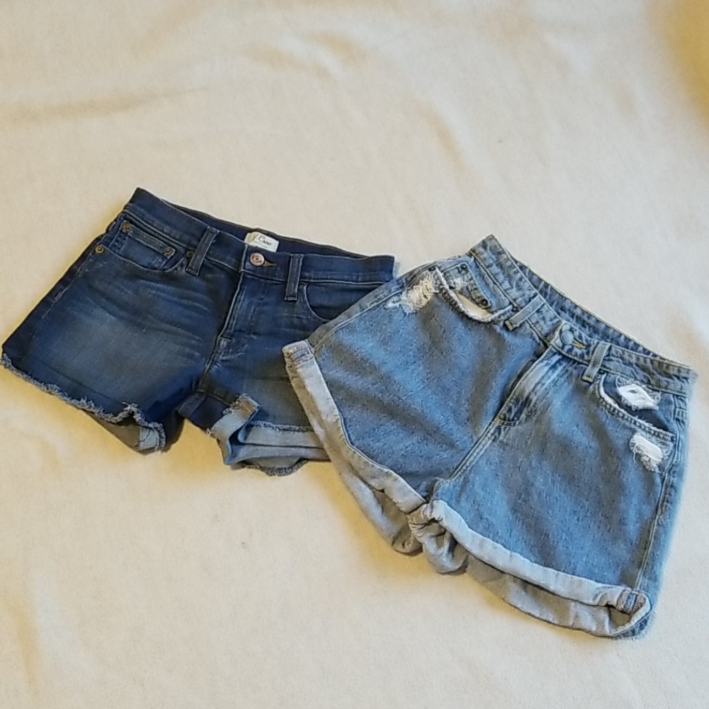 Denim shorts on sale